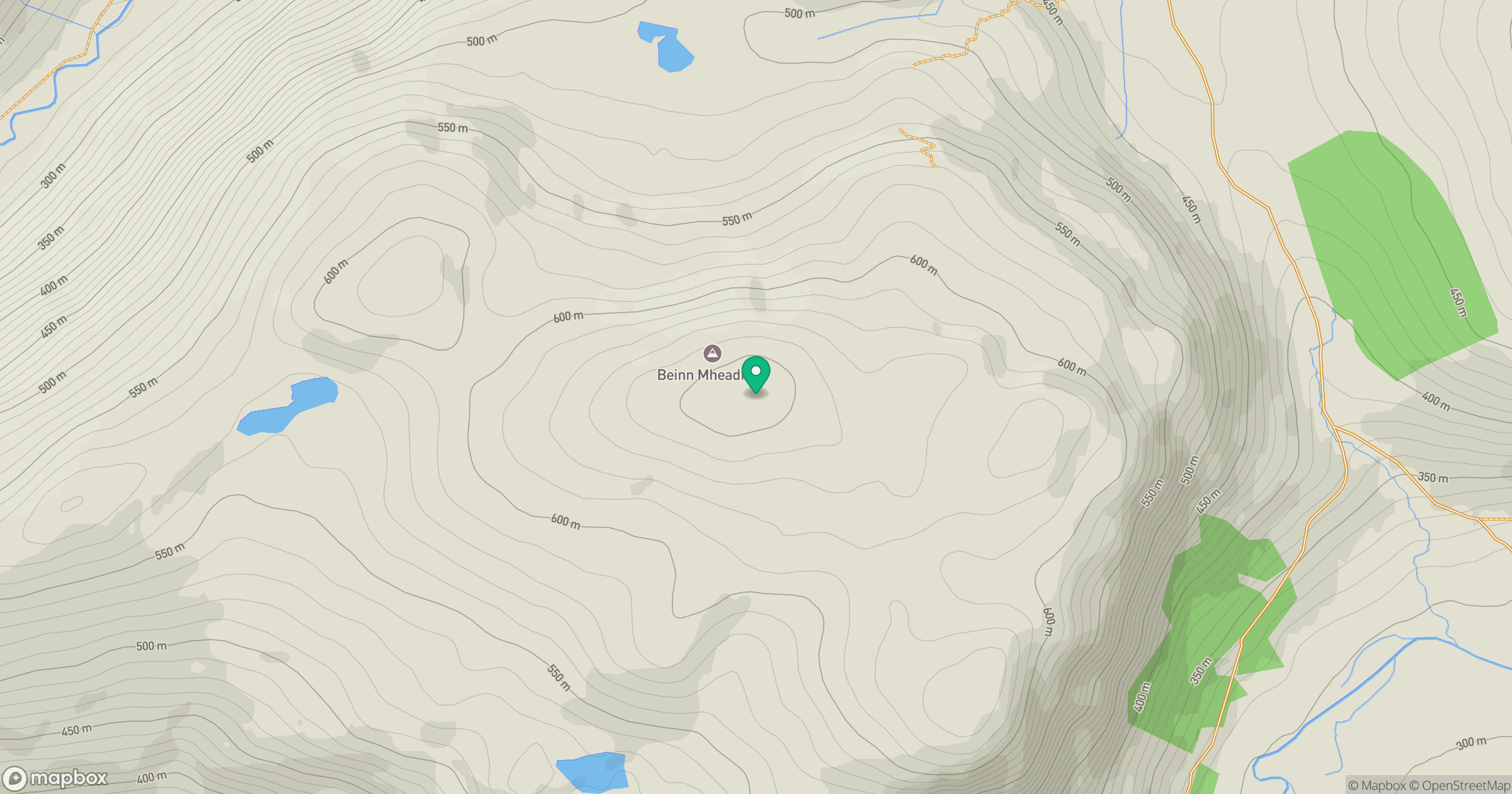 Beinn Mheadhoin location map