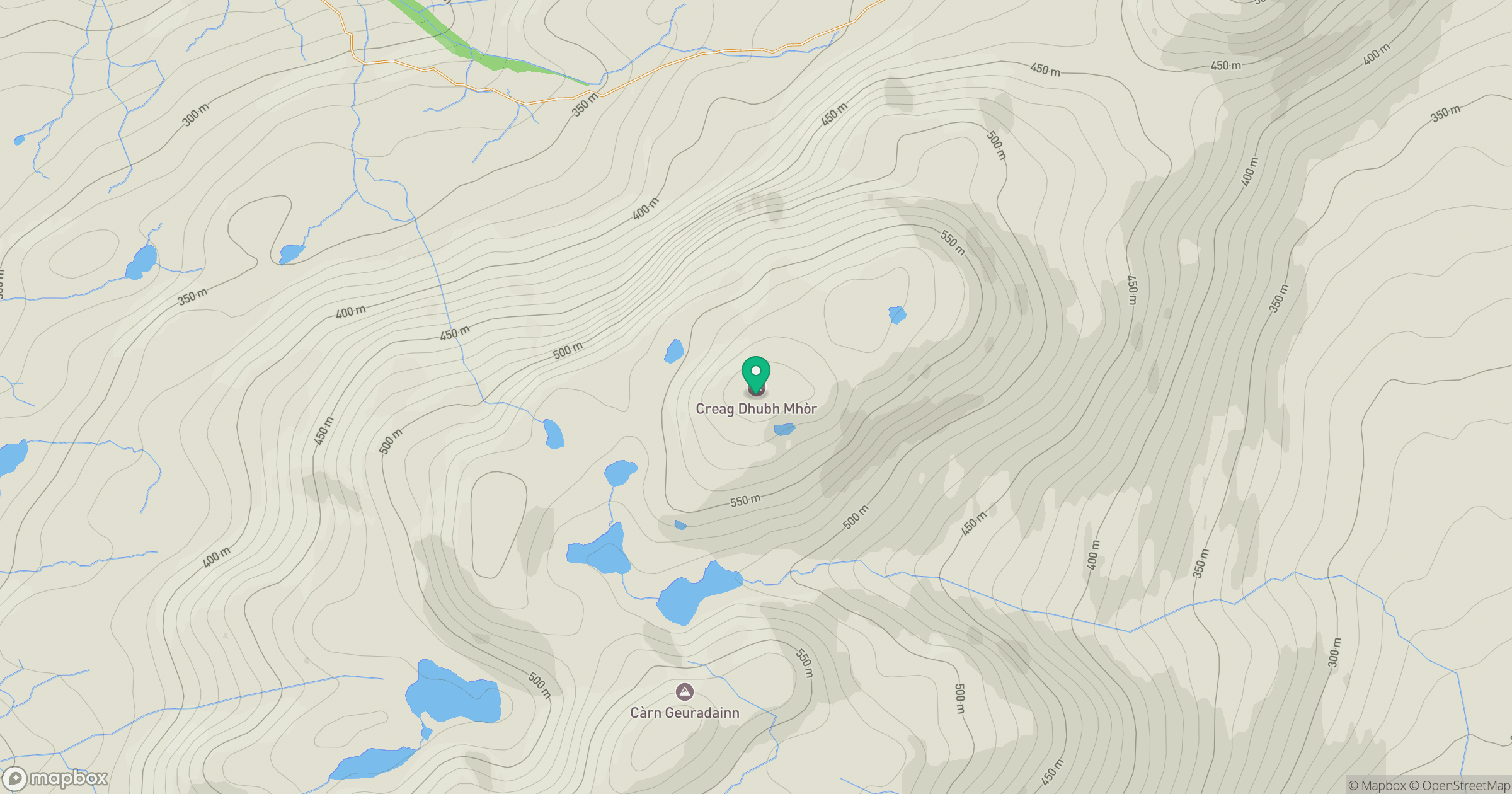 Creag Dhubh Mhor location map