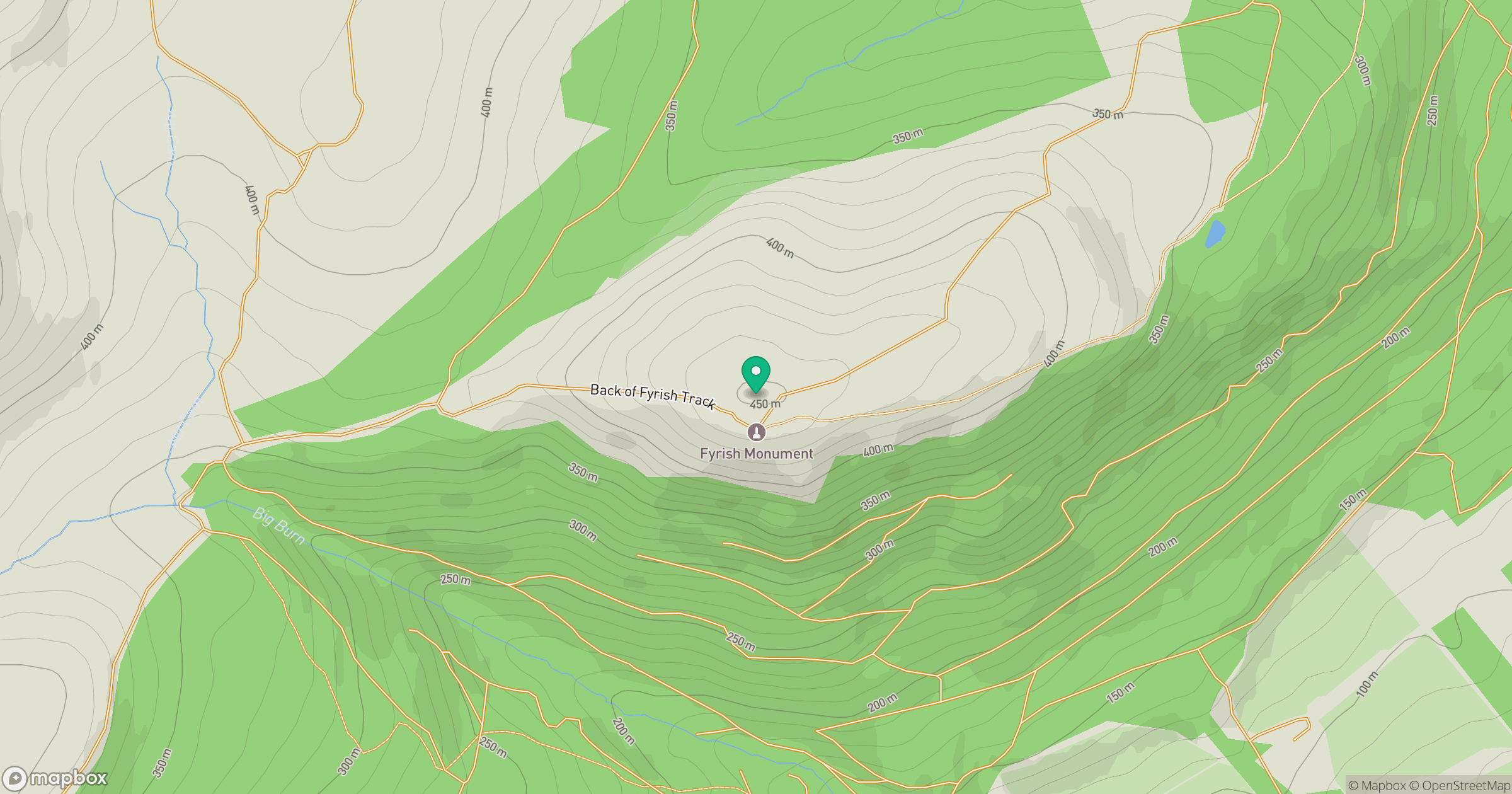 Cnoc Fyrish location map
