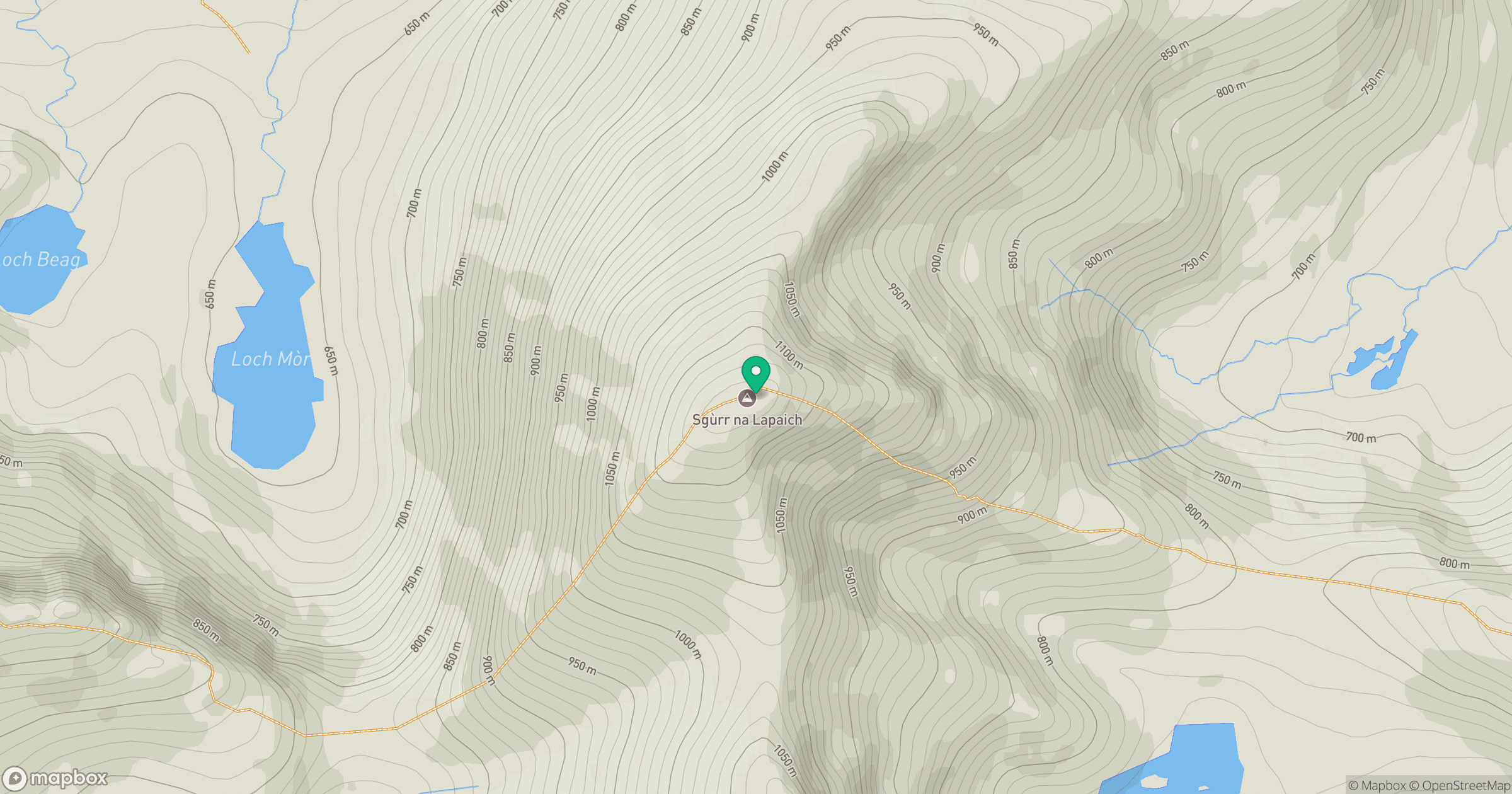 Sgurr na Lapaich location map