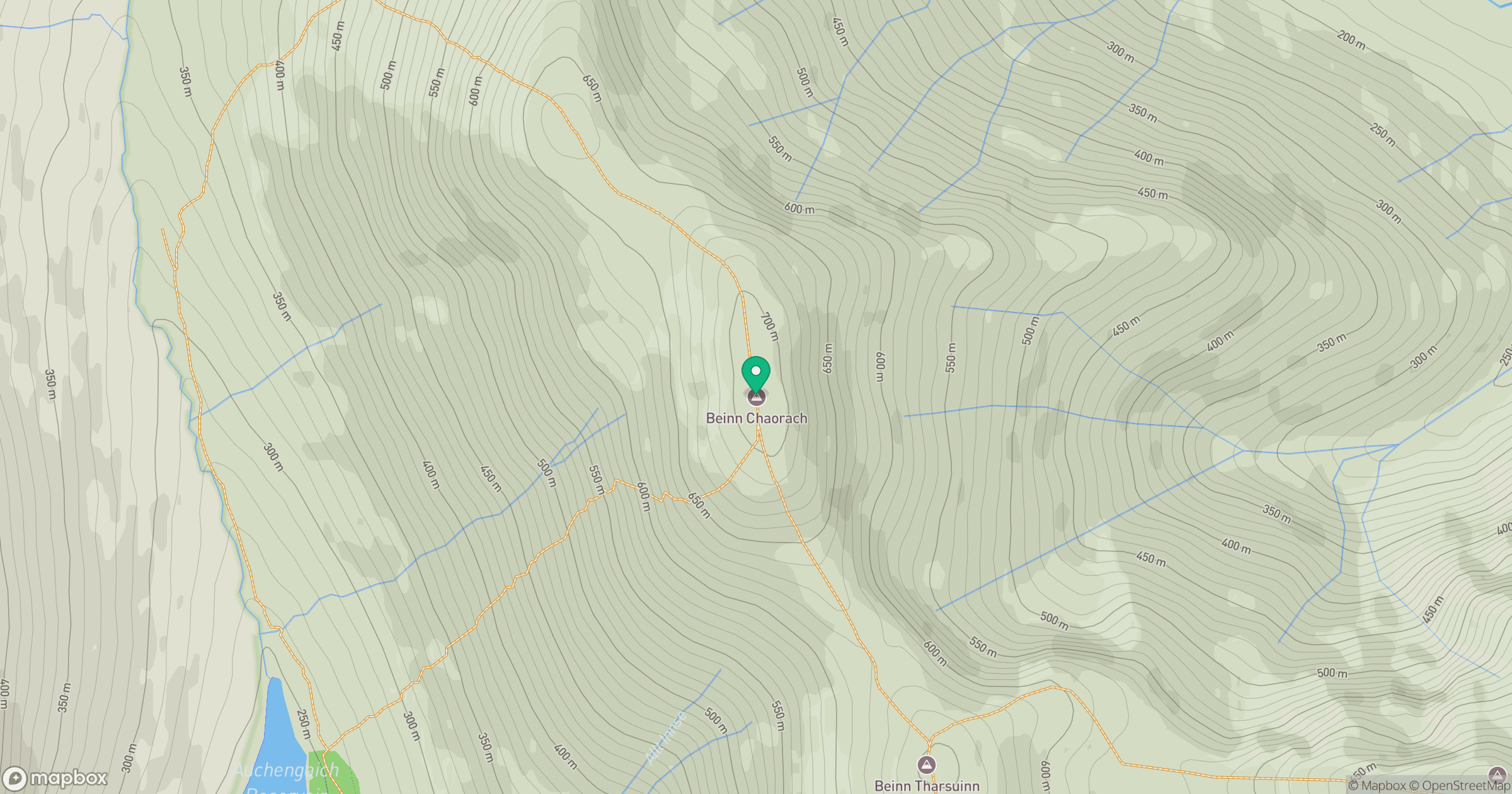 Beinn Chaorach location map