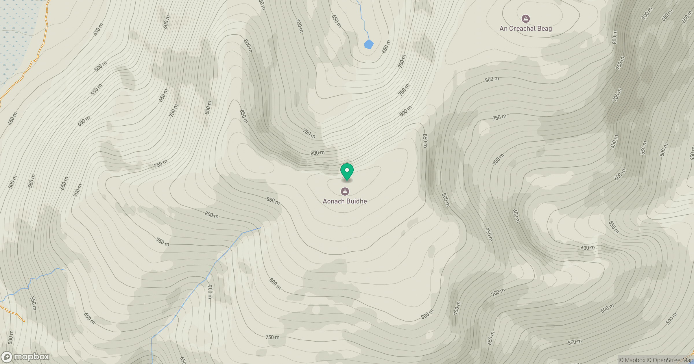 Aonach Buidhe location map