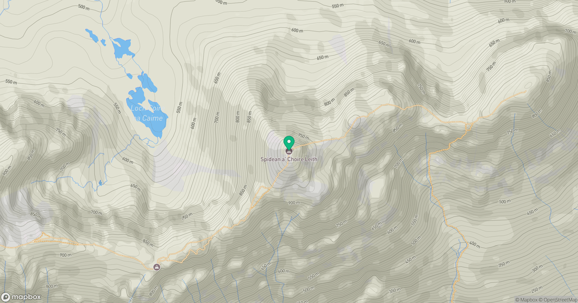 Liathach - Spidean a' Choire Leith location map