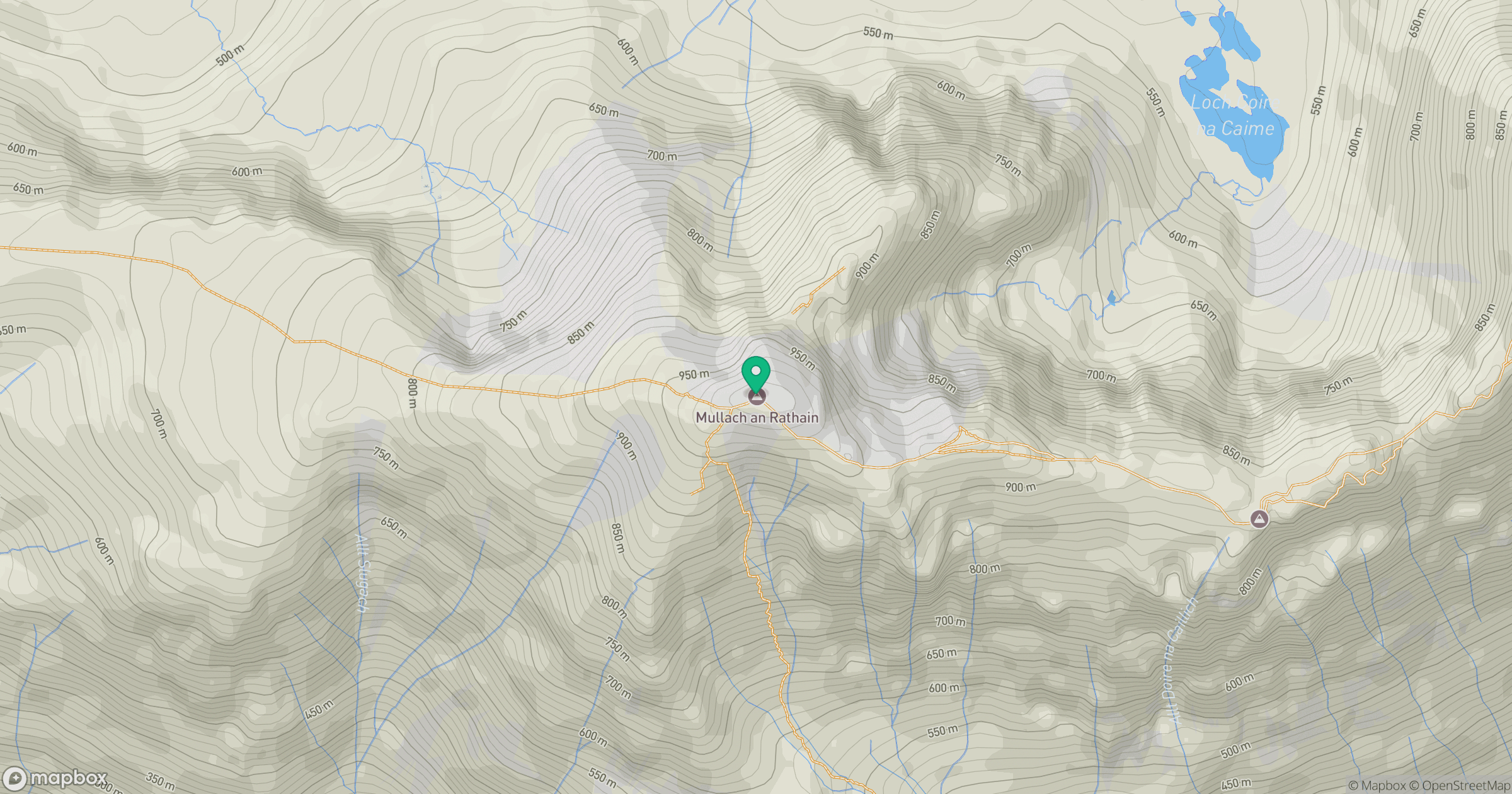 Liathach - Mullach an Rathain location map