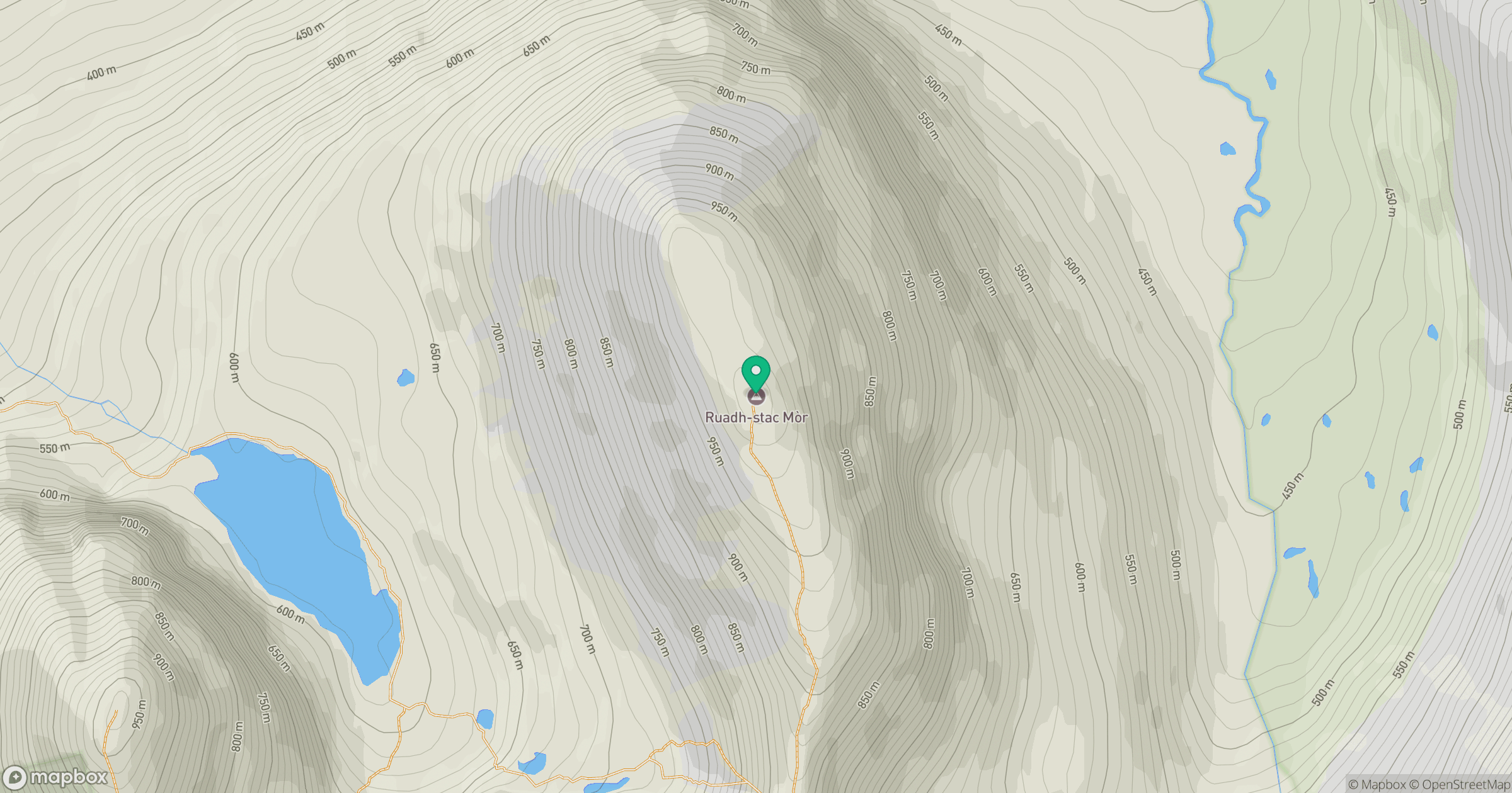 Beinn Eighe - Ruadh-stac Mor location map