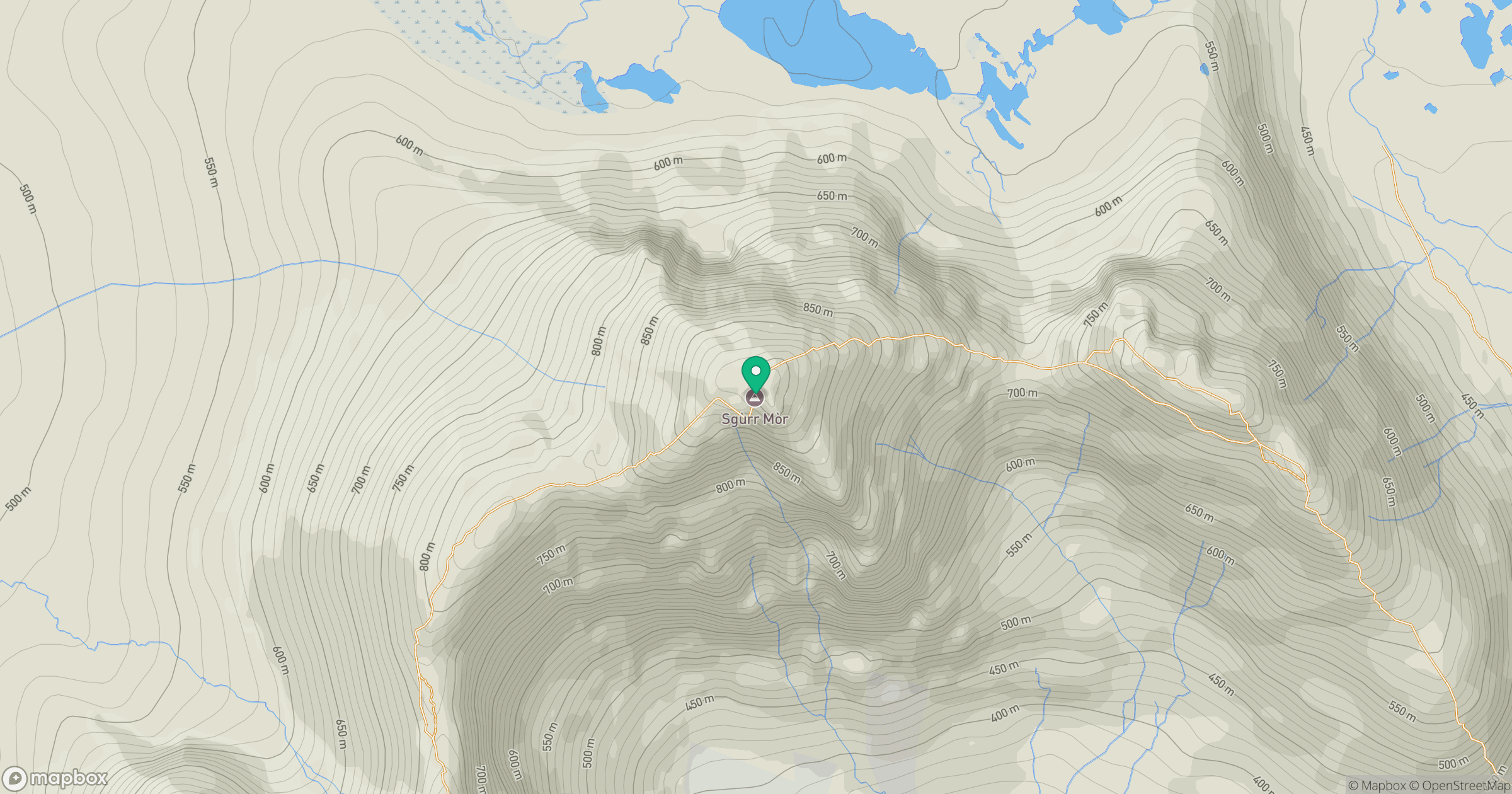Beinn Alligin - Sgurr Mor location map