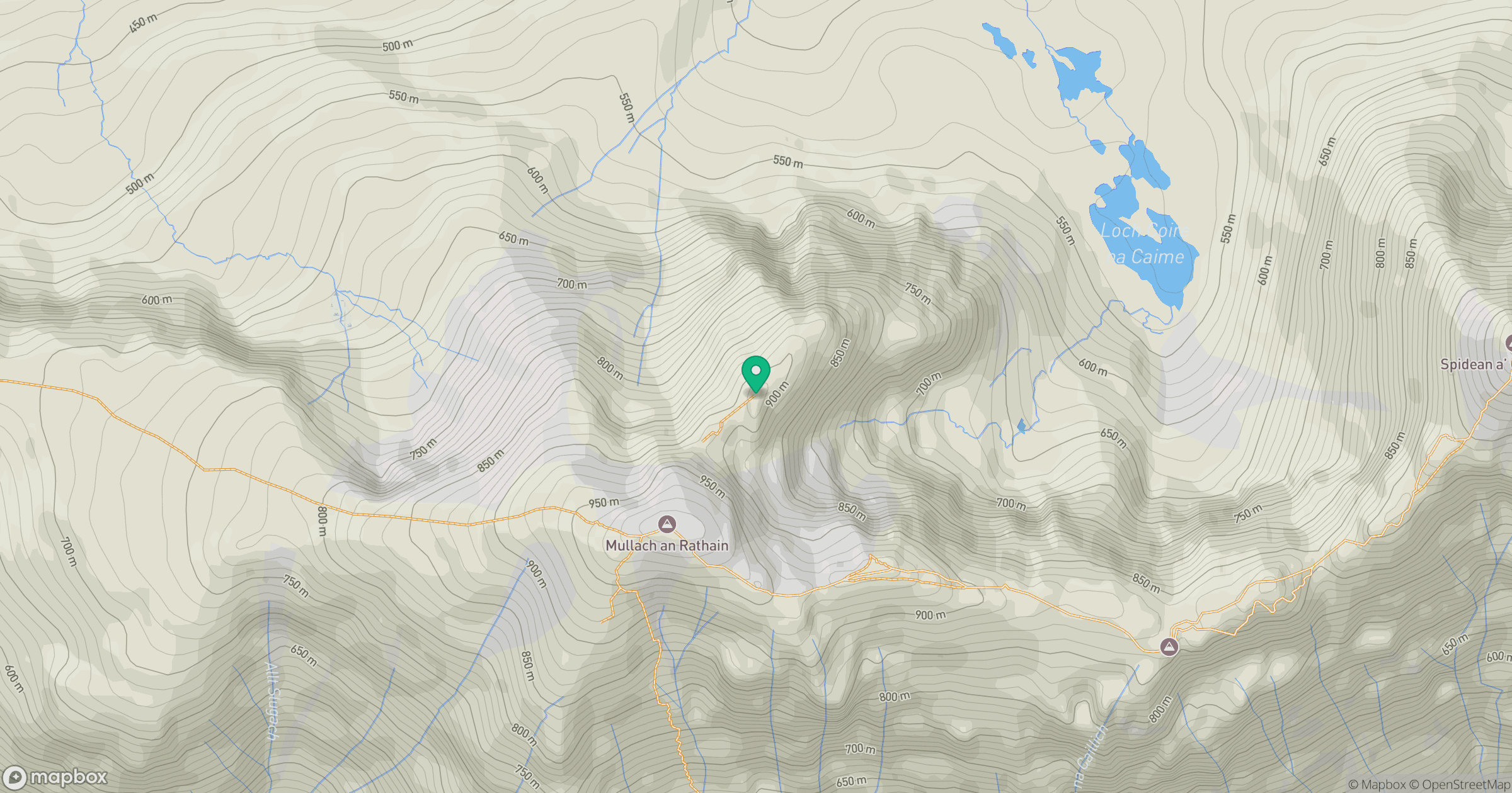 Meall Dearg [Northern Pinnacles] location map