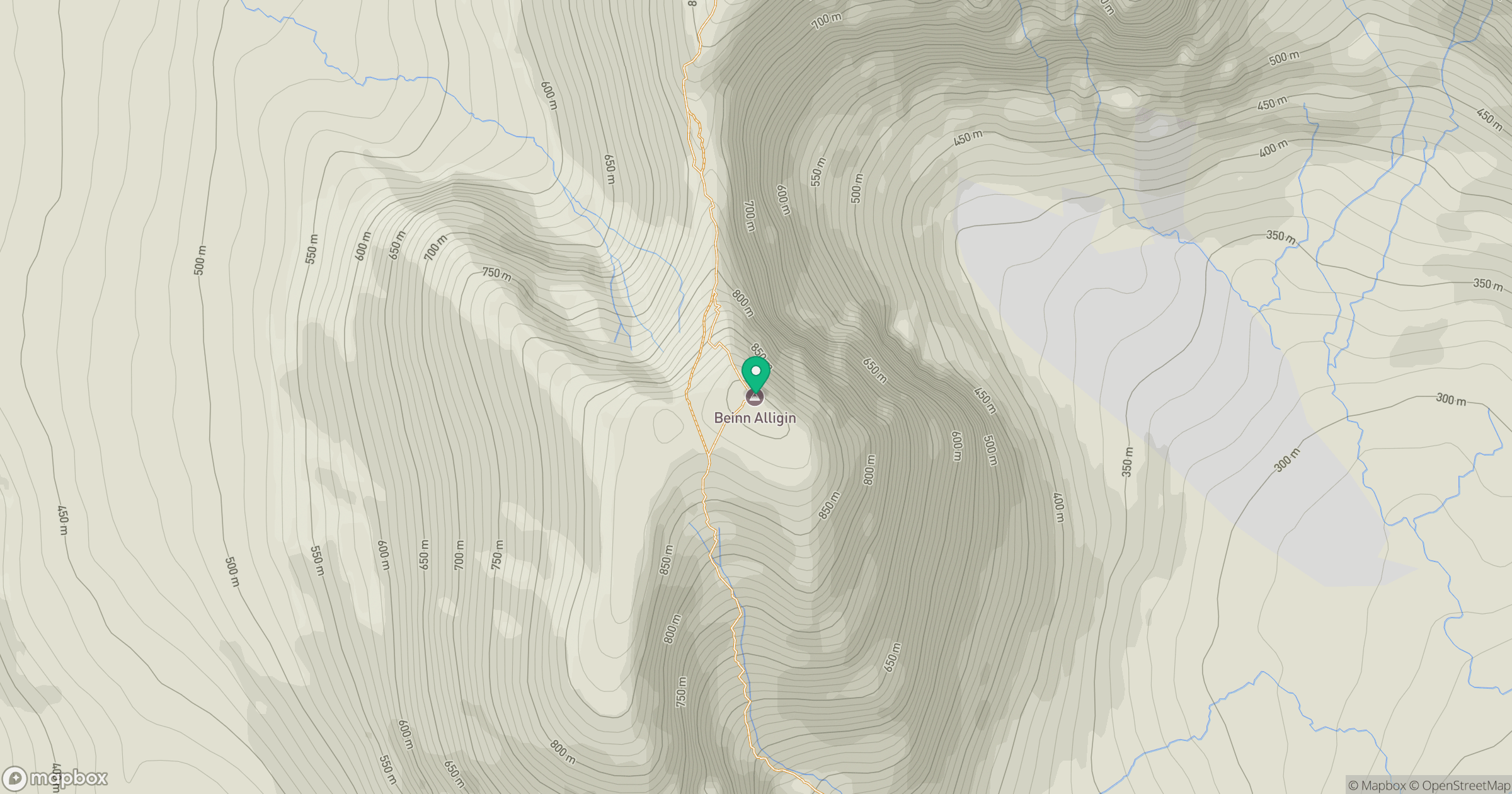 Beinn Alligin - Tom na Gruagaich location map