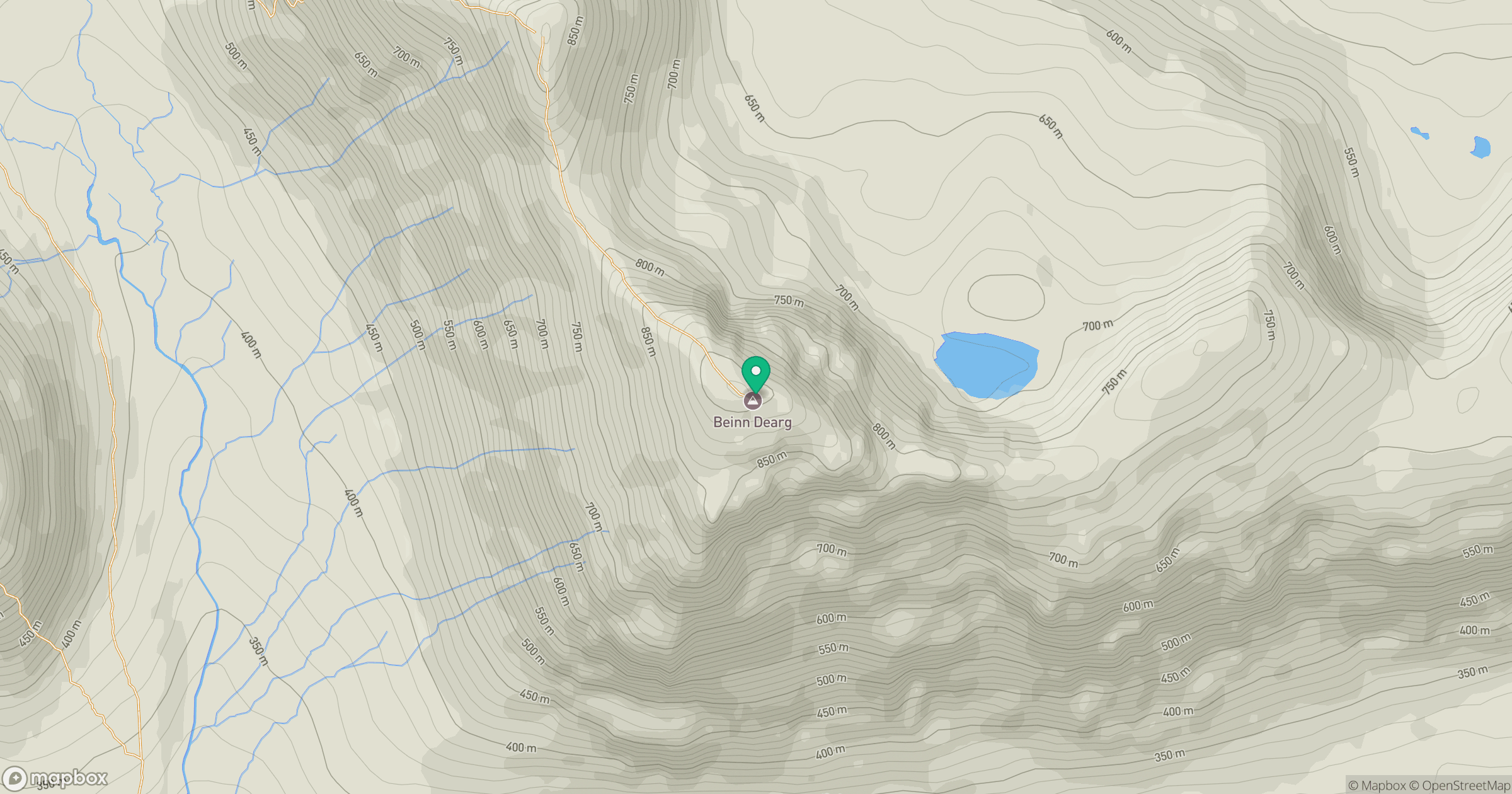 Beinn Dearg location map