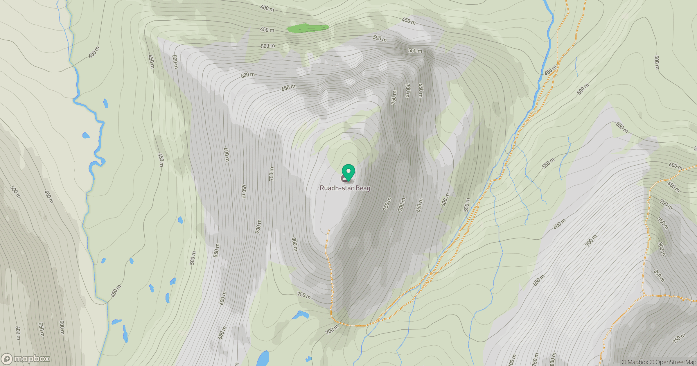 Ruadh-stac Beag location map