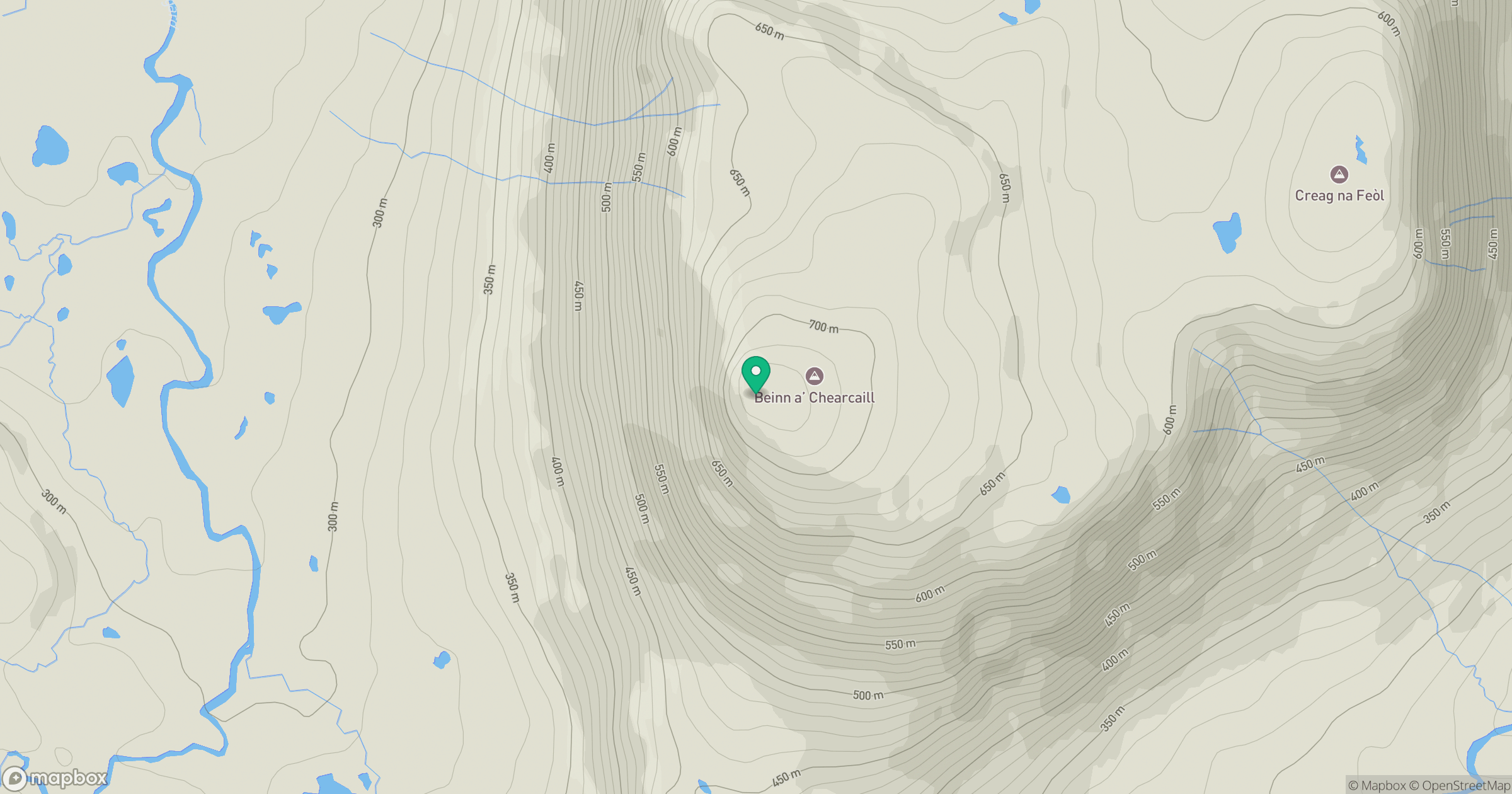 Beinn a' Chearcaill location map