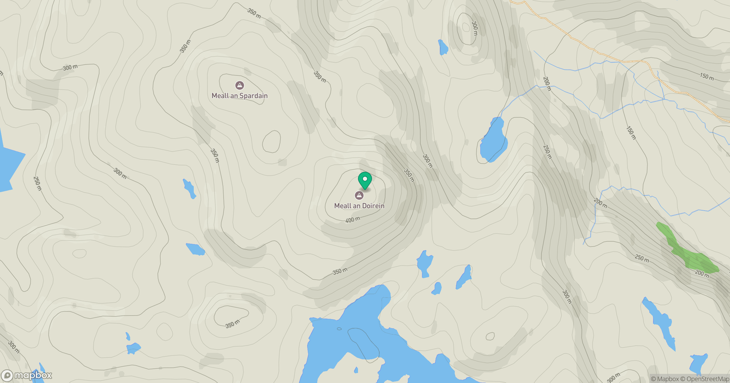 Meall an Doirein location map