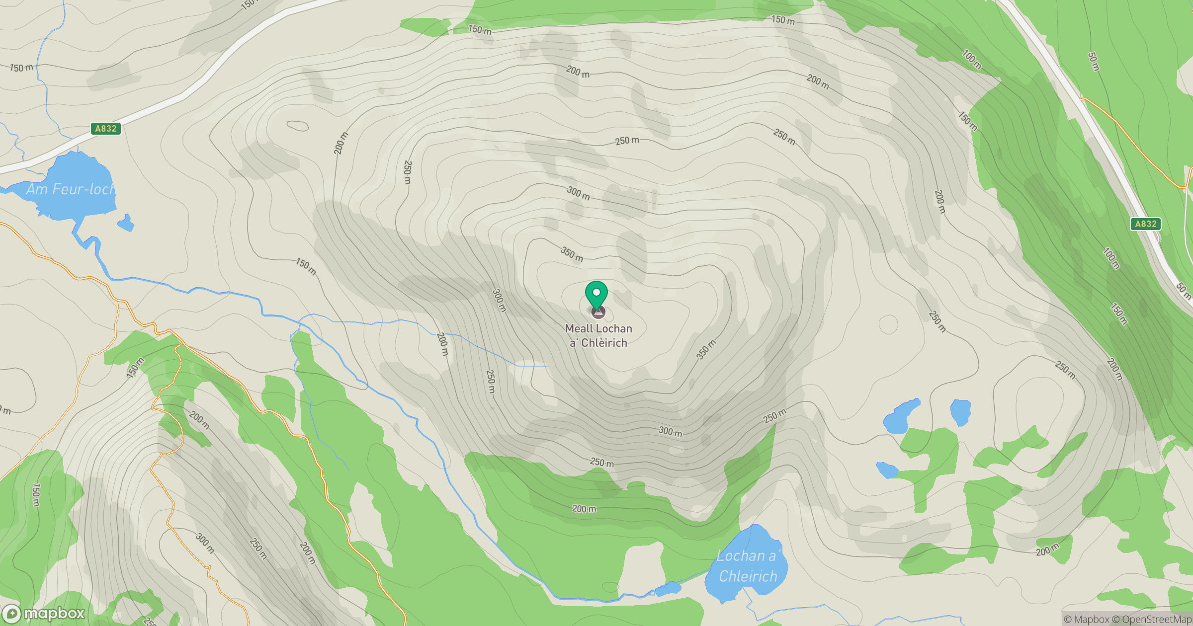 Meall Lochan a' Chleirich location map