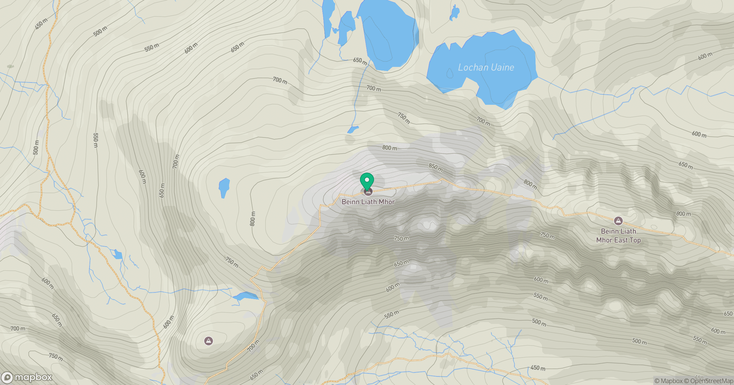 Beinn Liath Mhor location map