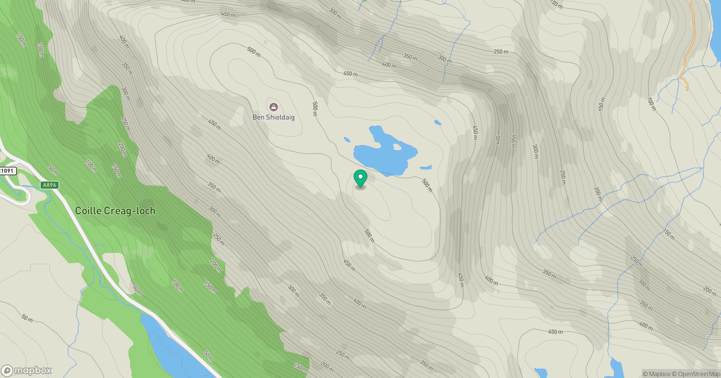 Ben Shieldaig location map